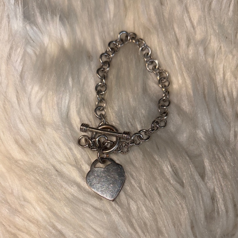 Silver Heart Charm Bracelet
